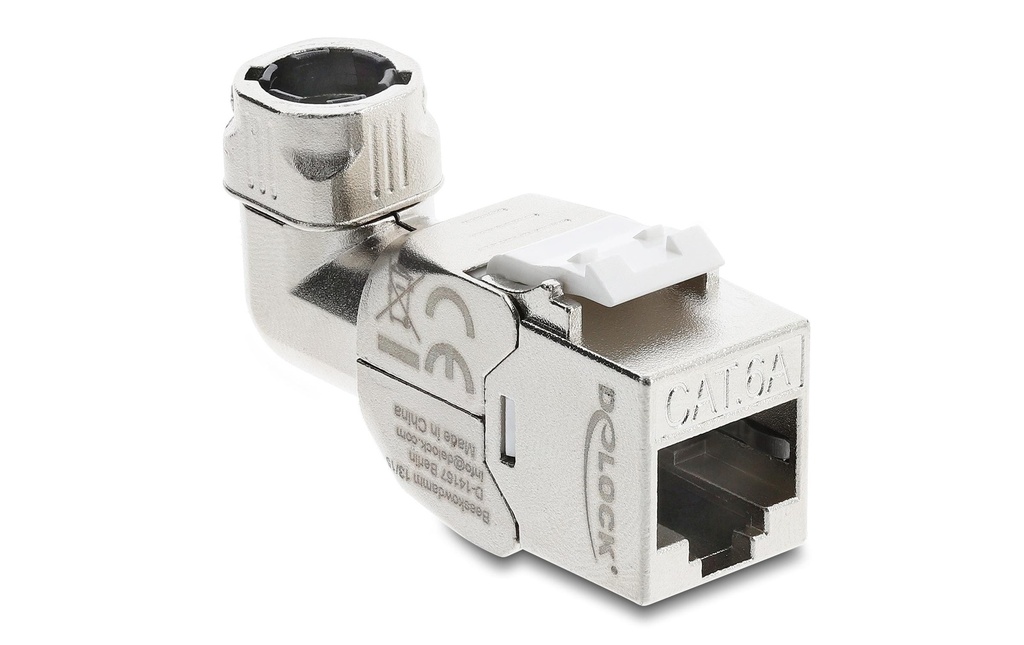 Delock Module Keystone RJ45 femelle vers LSA Cat.6A 90 blindé