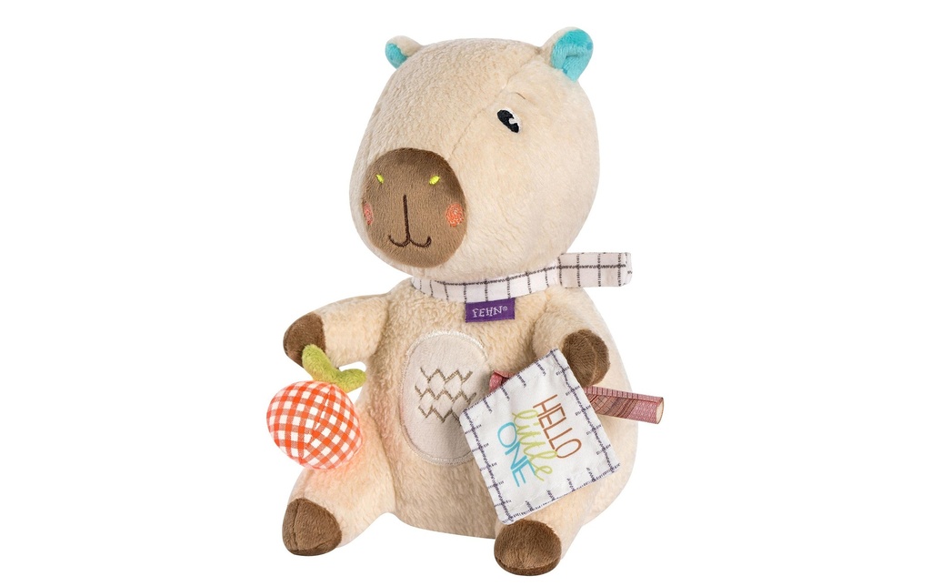 fehn Animal en peluche Capybara «Hello little One» (bonjour petit garçon)