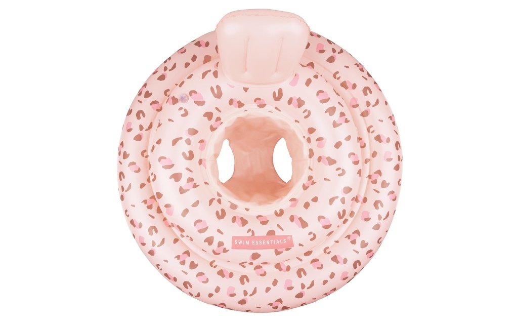 Swim Essentials Siège flottant 0-1 an Leopard Old Pink