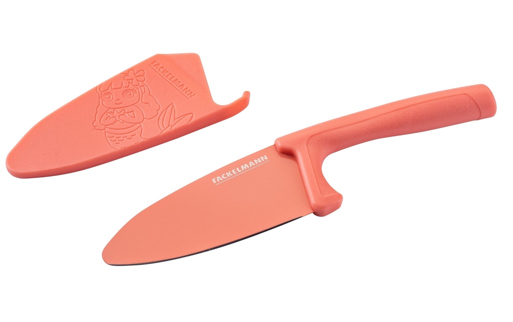 Fackelmann Couteaux de cuisine pour enfants MiniCooking Sirène, Rose