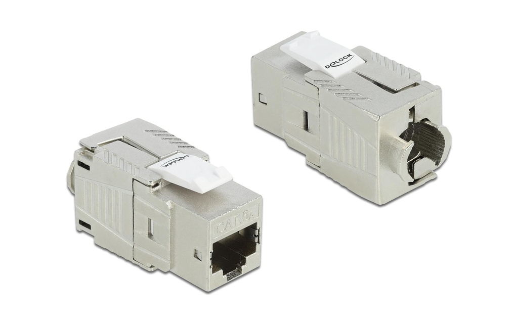 Delock Module Keystone Barrette LSA pour prise RJ45 Zinc moulé sous pression