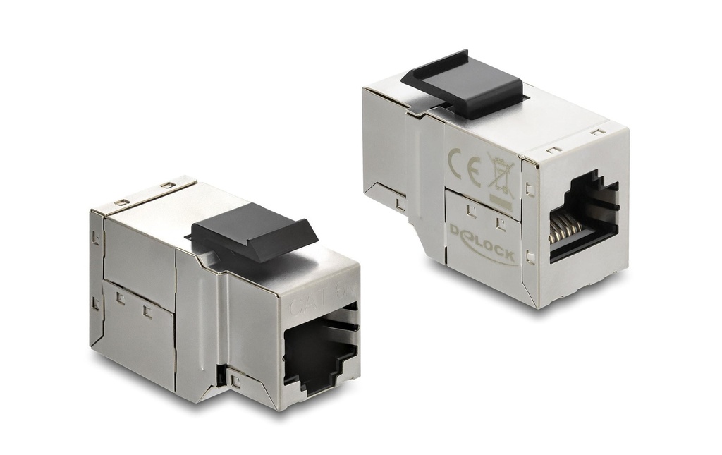 Delock Module Keystone Coupleur RJ45 femelle vers RJ45 femelle Cat.6A