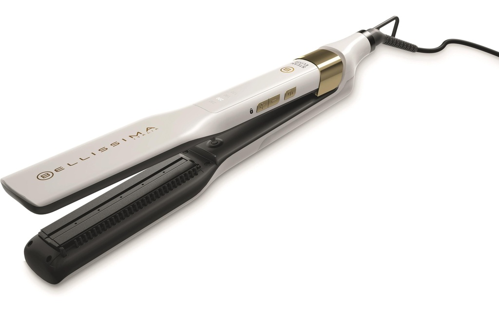 Bellissima Lisseur professionnel Steam Elixir Doré/Blanc