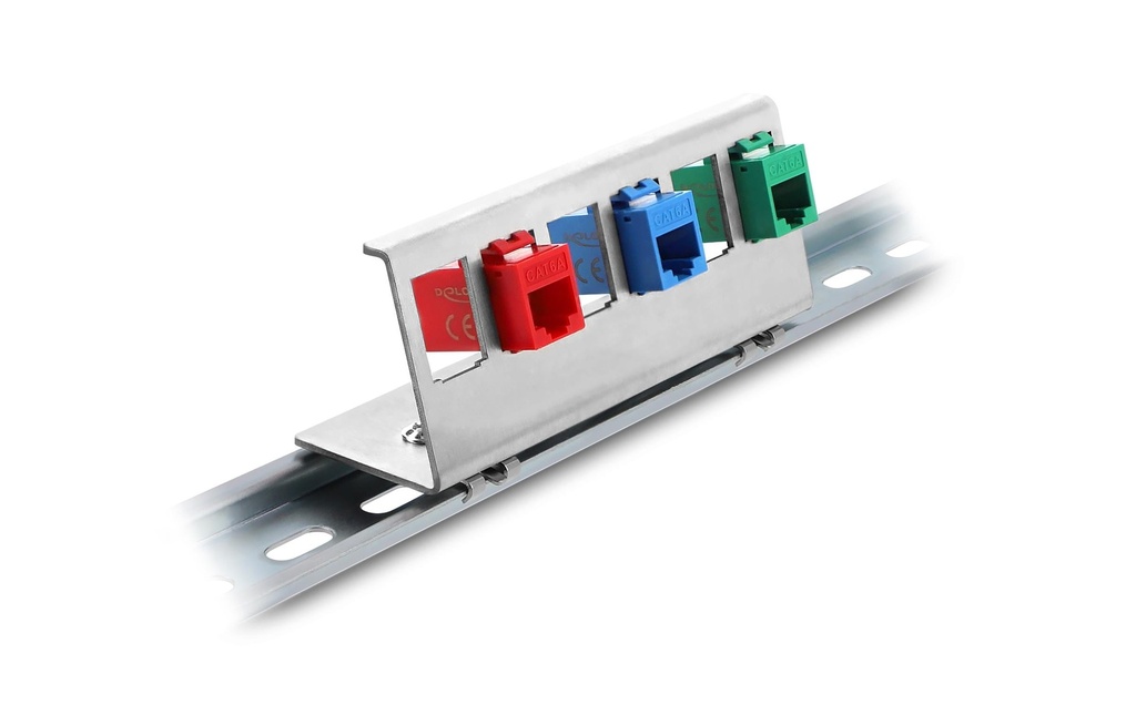 Delock Supports de rail Keystone métal 6 ports
