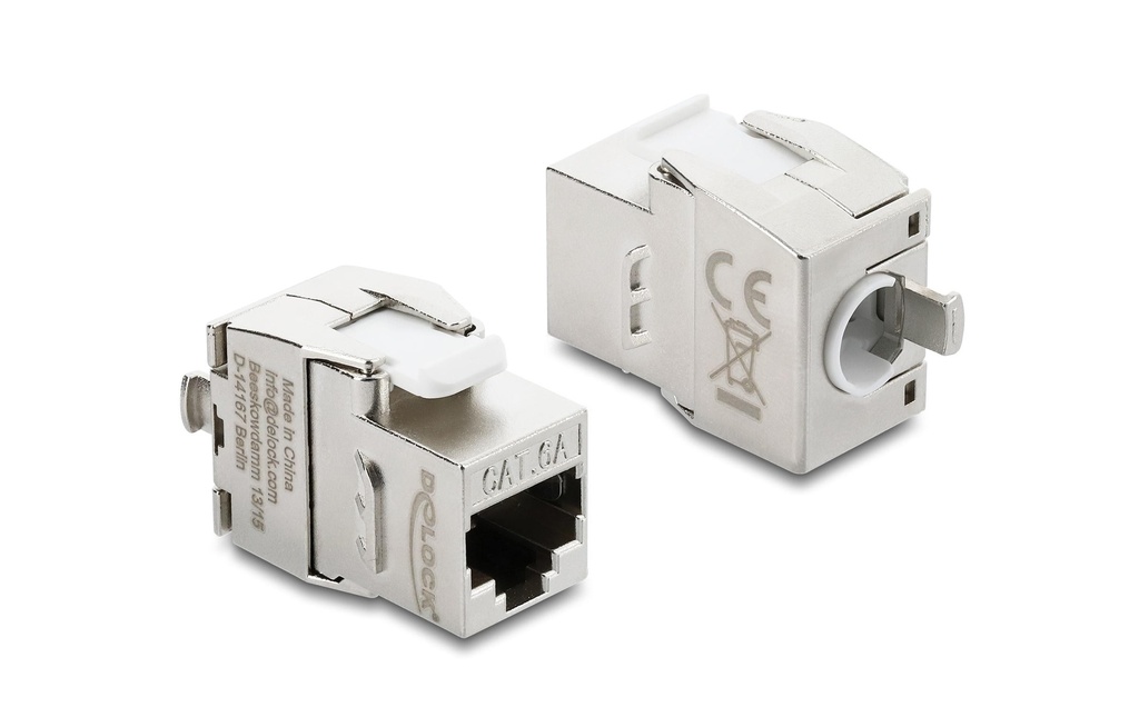 Delock Module Keystone RJ45 femelle vers LSA Cat.6 blindé métal