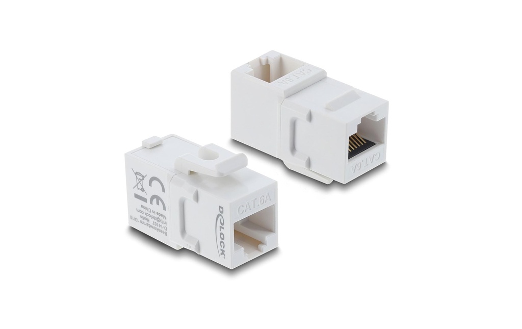 Delock Module Keystone Coupleur RJ45 femelle à femelle 90