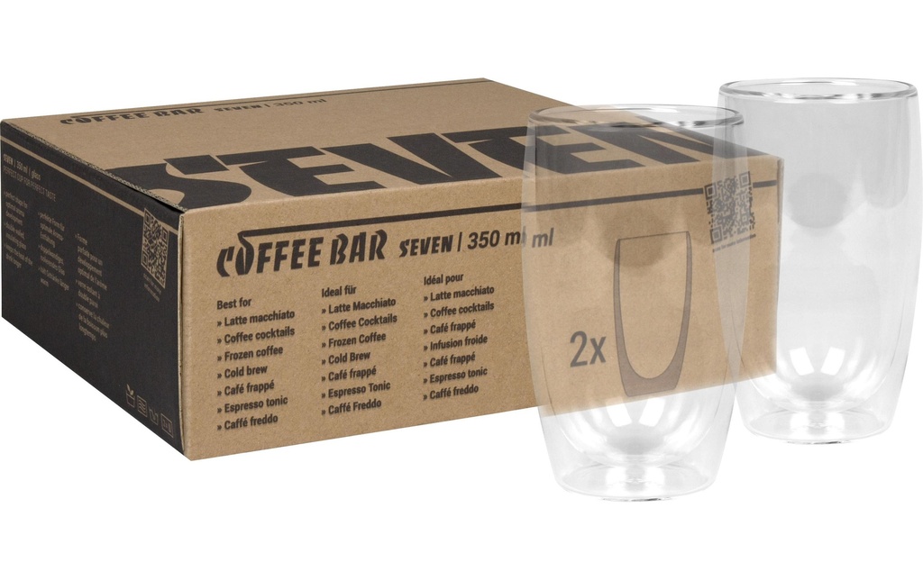 Könitz Verre à latte macchiato Seven 350 ml, 2 Pièce/s, Transparent