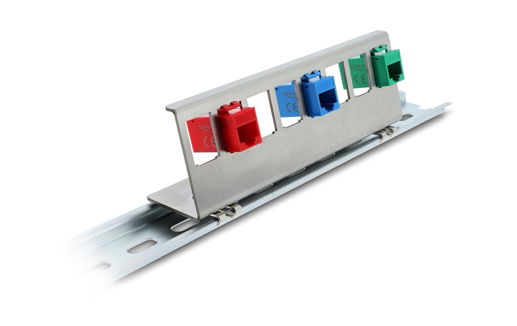 Delock Supports de rail Keystone métal 8 ports