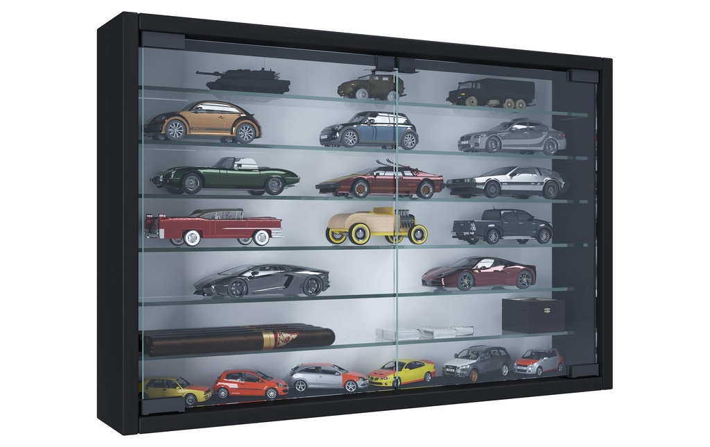VCM Vitrine Mandosa XL 60 x 40 cm, noir