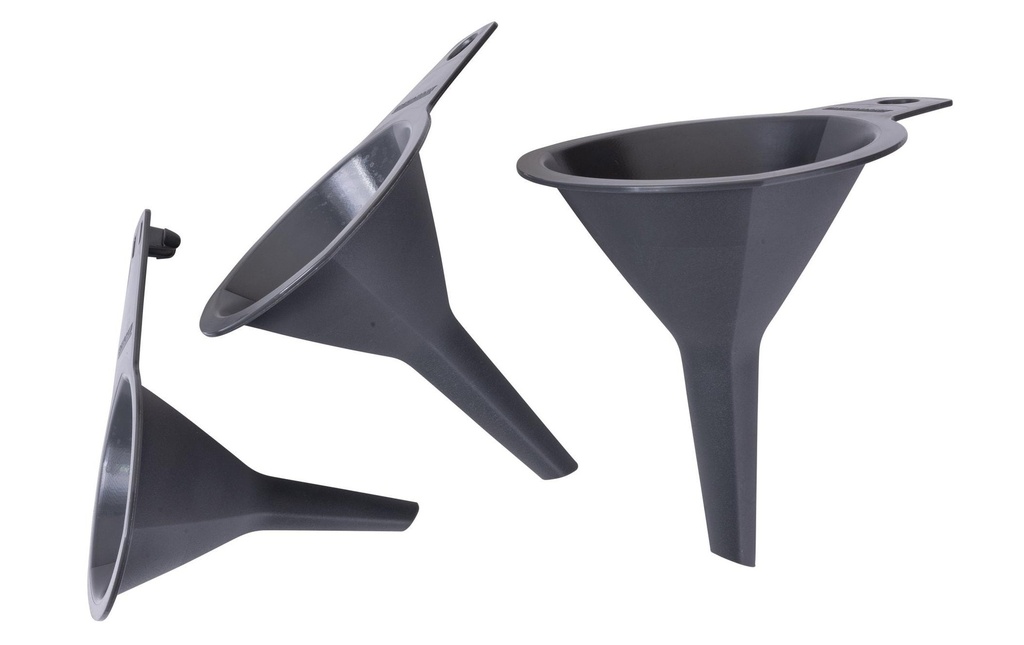 Fackelmann Kit d'entonnoirs, Gris foncé, 3 pcs.
