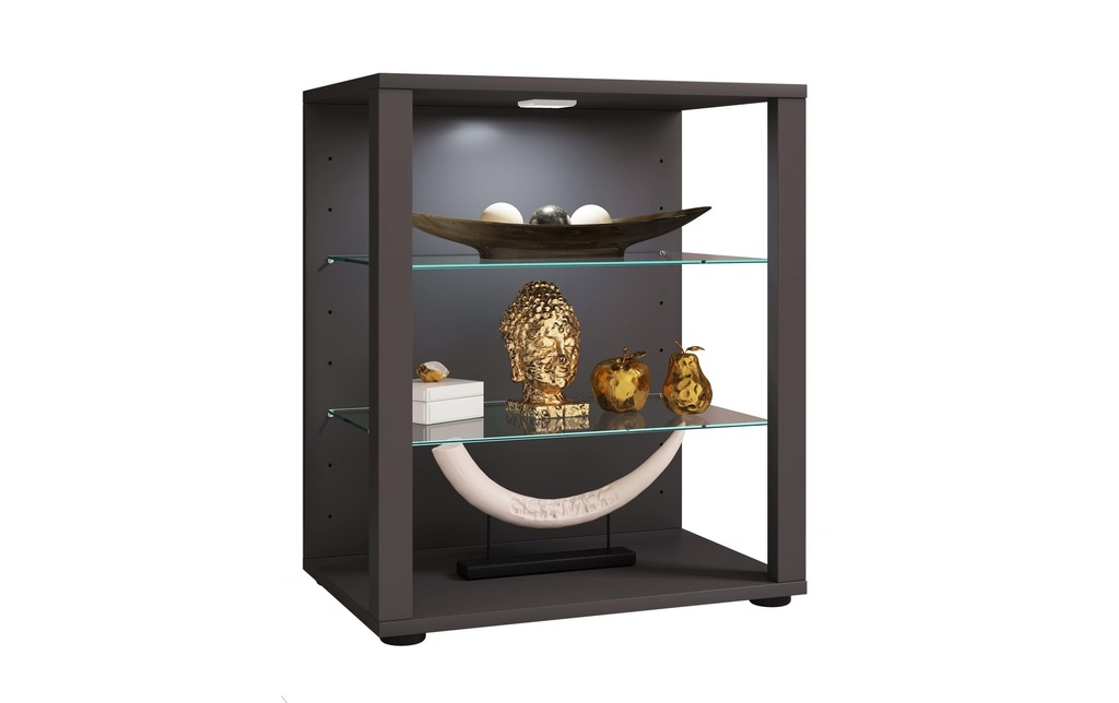 VCM Vitrine Glasol S 52 x 60 cm, gris