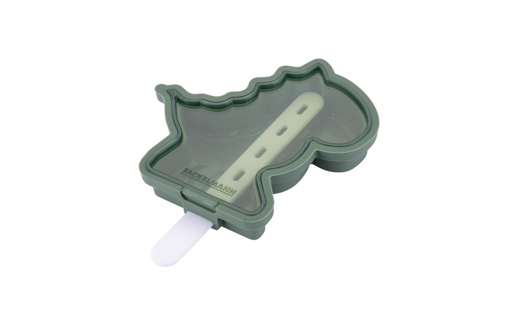 Fackelmann Moule à glace Dino, silicone, vert fumé
