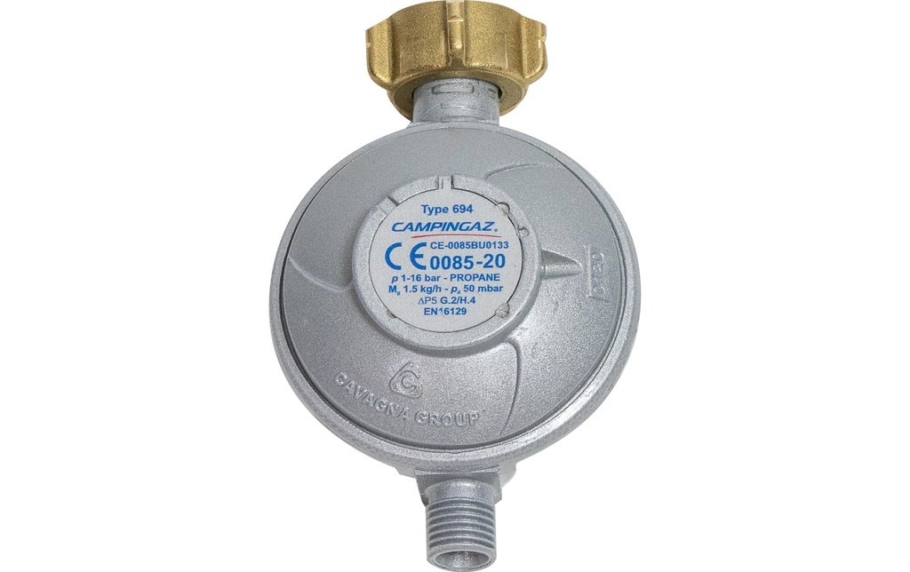 Campingaz Régulateur de gaz CGS 50 mbar pour le raccordement de bouteilles domestiques