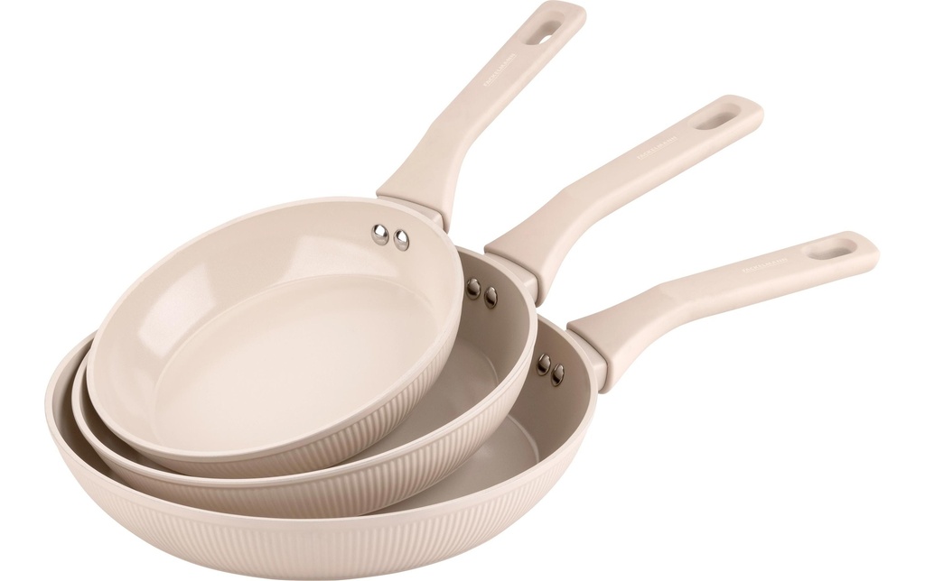 Fackelmann Set de poêle 20 / 24 / 28 cm, Beige