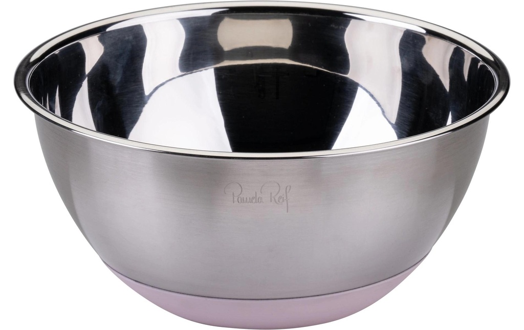 Fackelmann Bol en acier inoxydable 2.3 l, argent / rose pastel