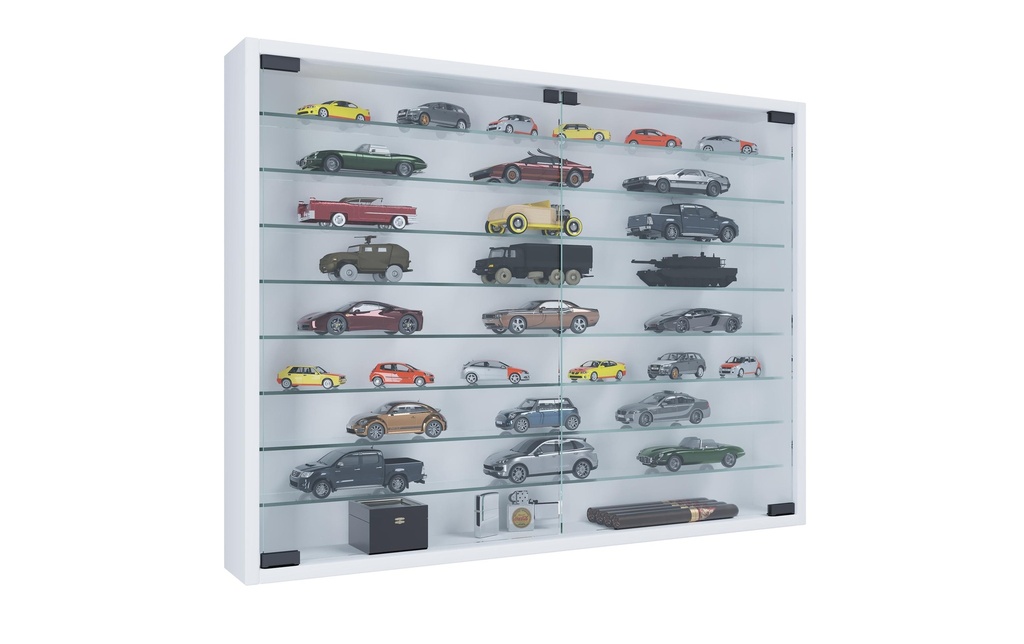 VCM Vitrine Mandosa XXL 80 x 60 cm, blanc