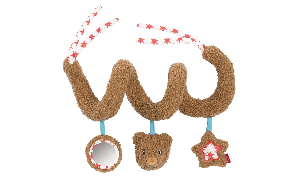 fehn Spirale d'activité Ours, Peluche, brun, 35 cm