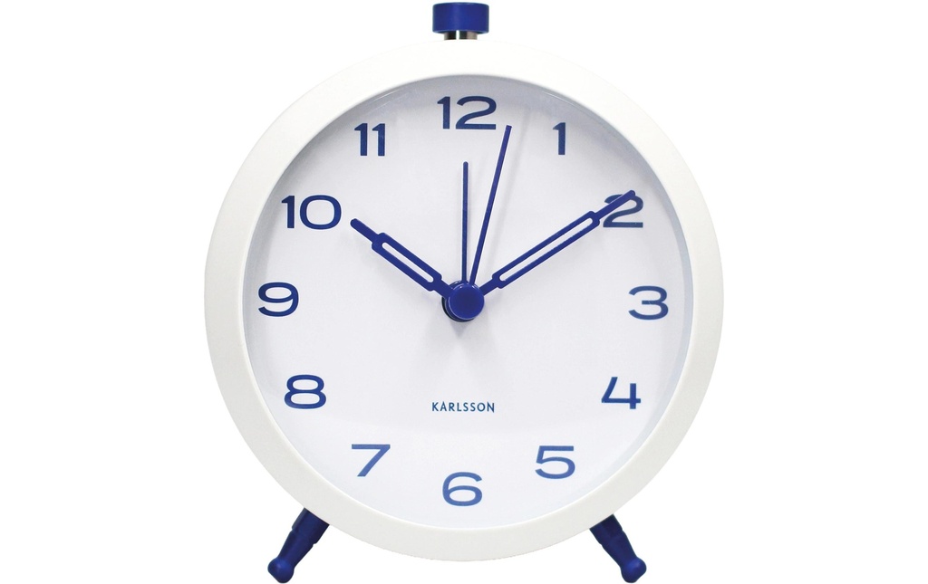 KARLSSON Bouton d'alarme Retro Blanc et bleu cobalt
