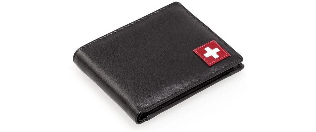 creanorm Portefeuille Cuir véritable, noir