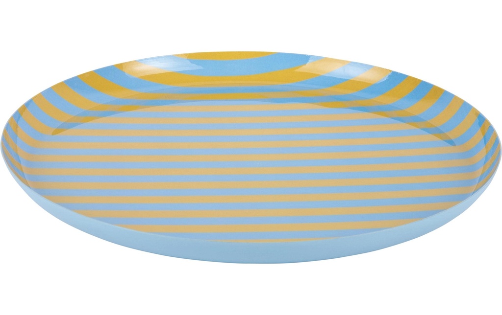 present time Assiette non décorative Animado Large, Citrine yellow / Soft blue