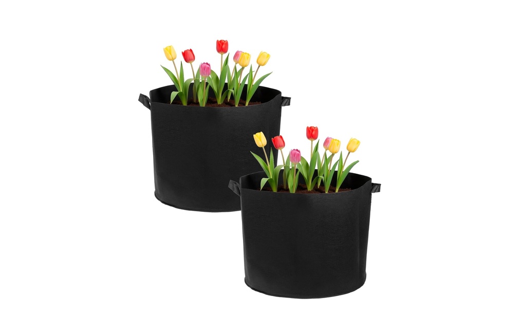 STRUCT Set de 2 sacs à plantes, feutre, 50 x 50 x 40 cm