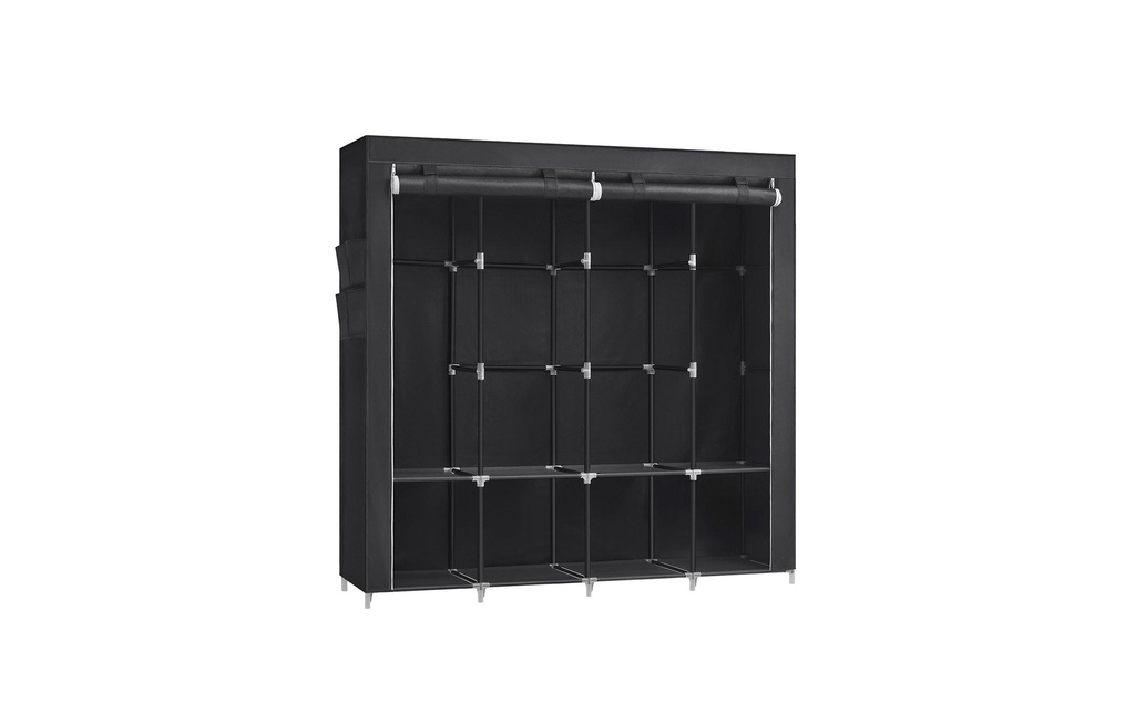 Songmics Armoire en tissu Noir