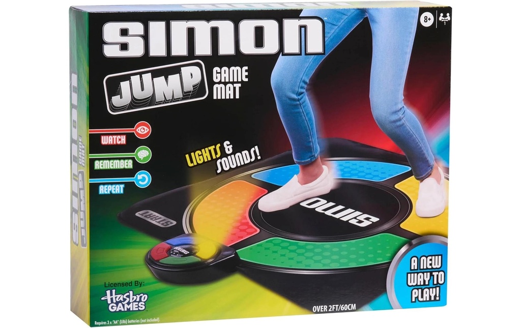 Hasbro Simon Jump Tapis de jeu électronique avec son et lumière
