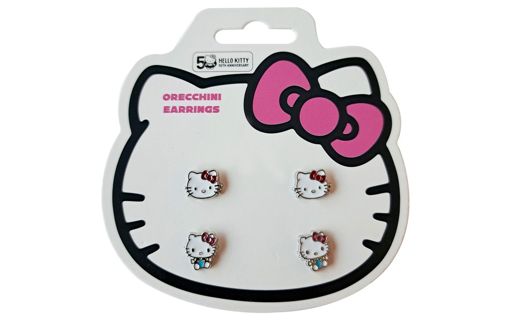 Sombo Boucles d'oreilles Hello Kitty 2 sets