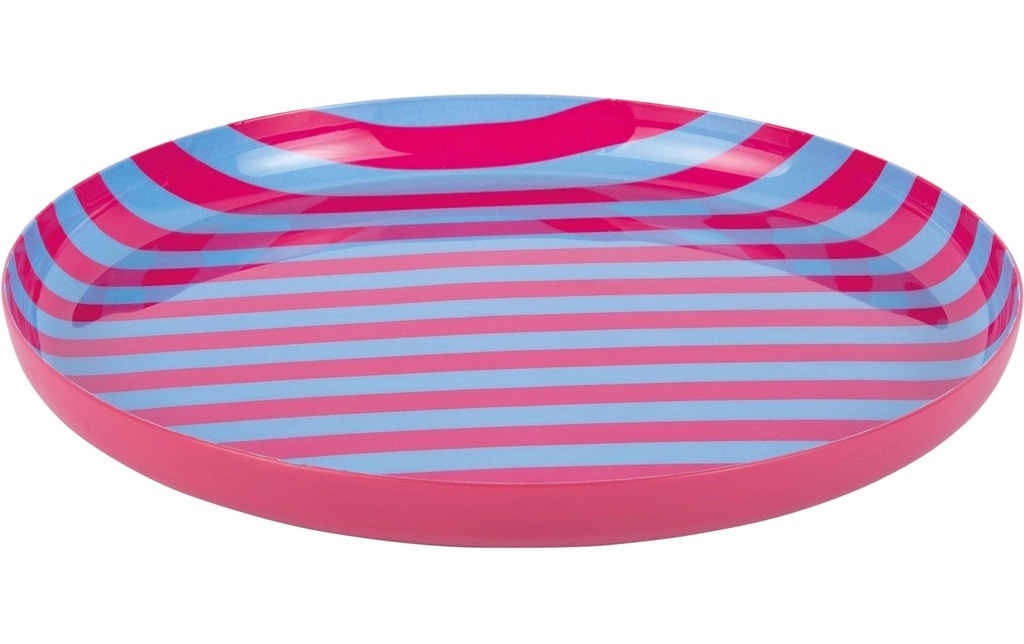 present time Assiette non décorative Animado Medium, Bright pink / Soft blue