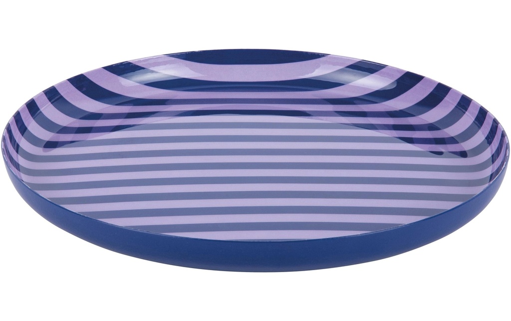 present time Assiette non décorative Animado Medium, Cobalt blue / Soft purple