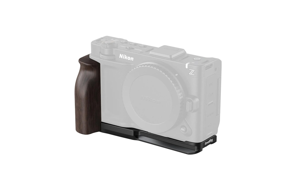 Smallrig Kit cage HawkLock pour Nikon ZR Poignée en bois en forme de L