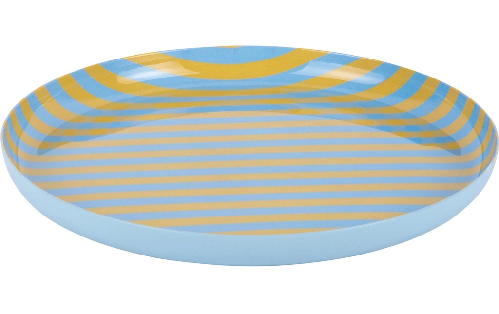 present time Assiette non décorative Animado Medium, Citrine yellow / Soft blue