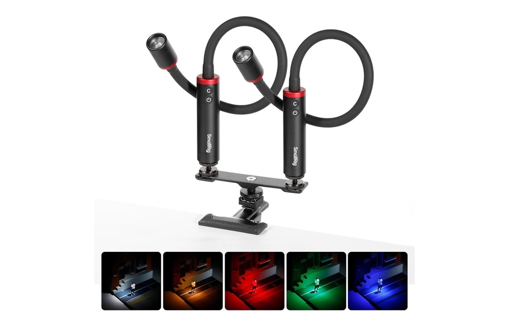 Smallrig RM 03 Lampe LED macro-photo pour miniatures Paquet de 2