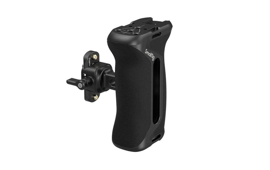 Smallrig Poignée latérale OTAN avec poignée en silicone et rail OTAN