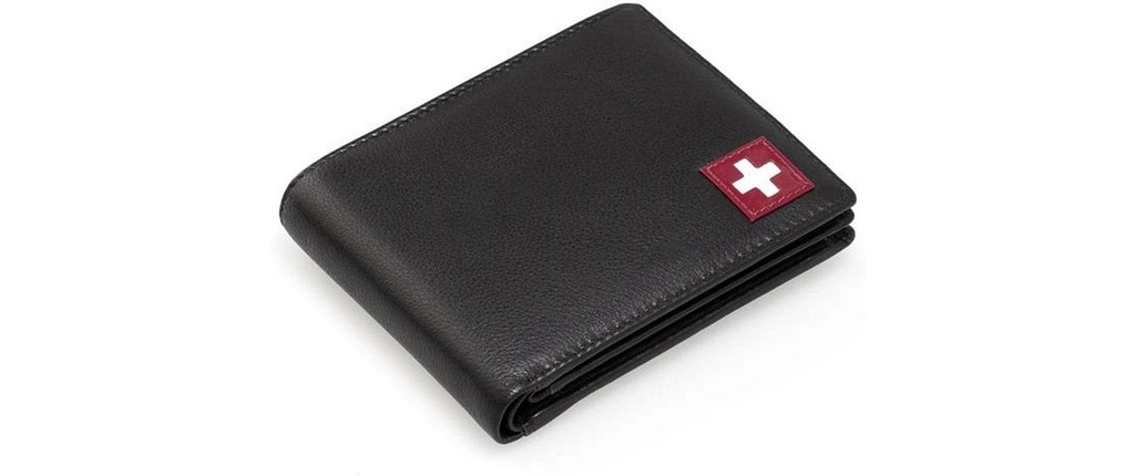 creanorm Portefeuille Cuir véritable, noir