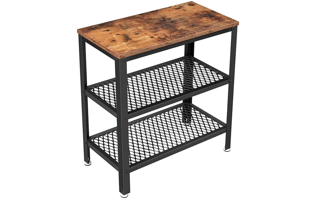 VASAGLE Table d'appoint 30 x 60 cm, Brun
