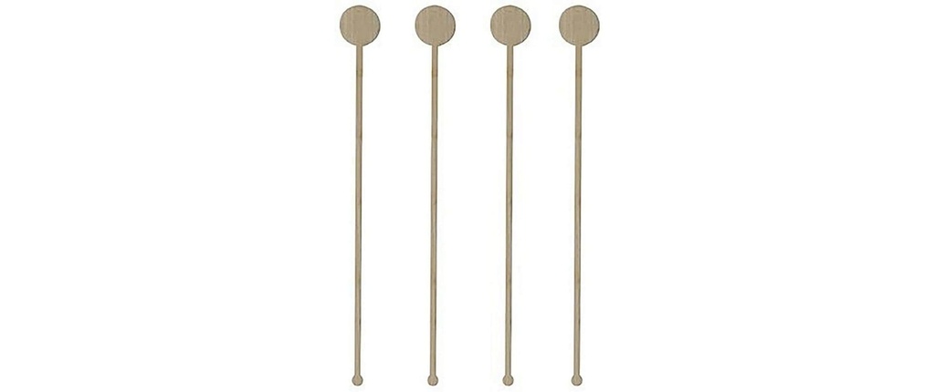 Papstar Agitateur de cocktail jetable COIN PURE 100 Pièce/s Brun