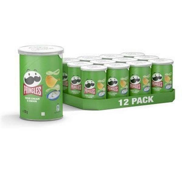 Pringles Chips Sour Cream & Onion 12 x 70 g