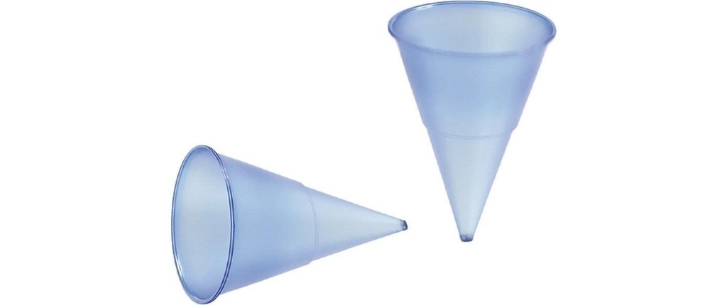 Papstar Gobelets jetables Cône bleu 1000 Pièce/s