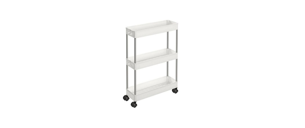 Songmics Chariot à crédence 12.5 x 60 x 40 cm, Blanc