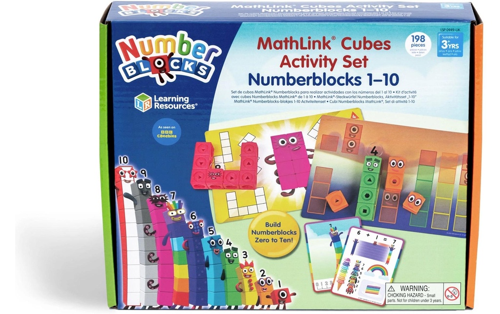 Learning Resources Cubes à assembler MathLink Numberblocks – Jeu d'activités 1-10