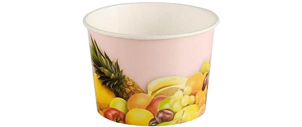 Papstar Coupe de glace TO GO FRUITS 200 Pièce/s, Rose