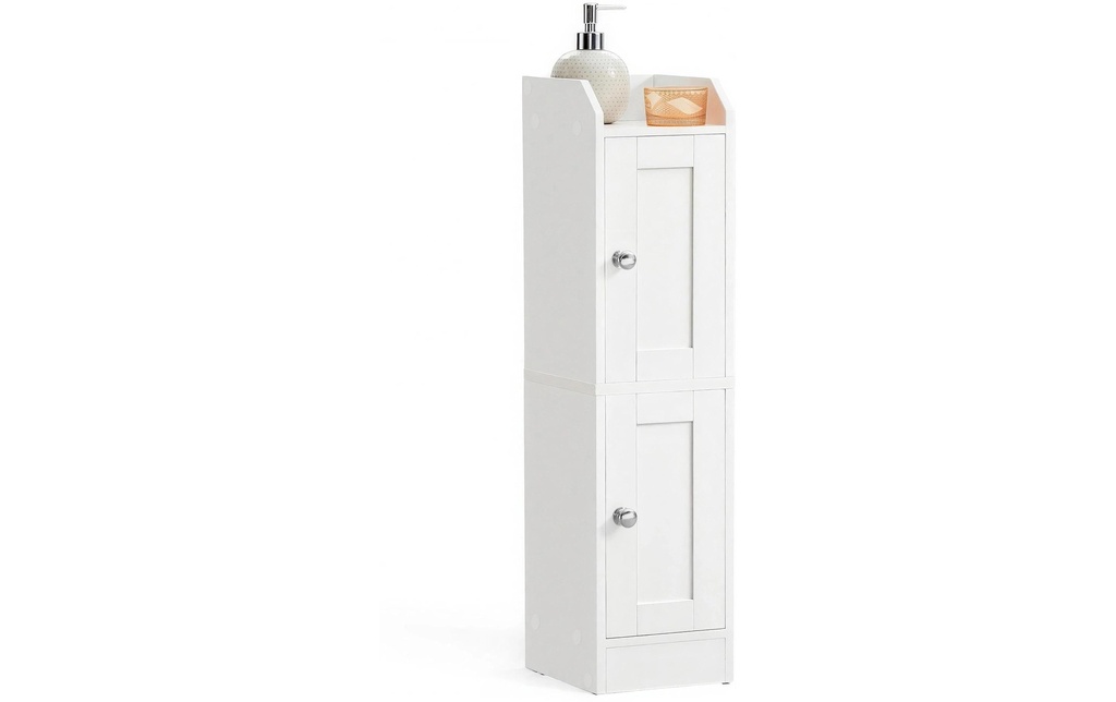 VASAGLE Commode style maison de campagne 20 x 80 cm, Blanc