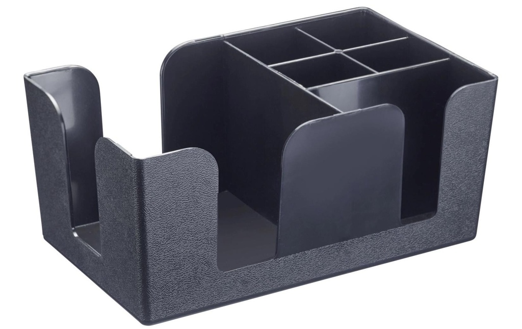 Westmark Organiseur de bar avec 6 compartiments Noir