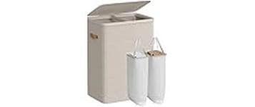 Songmics Corbeille à linge 170 l, Beige