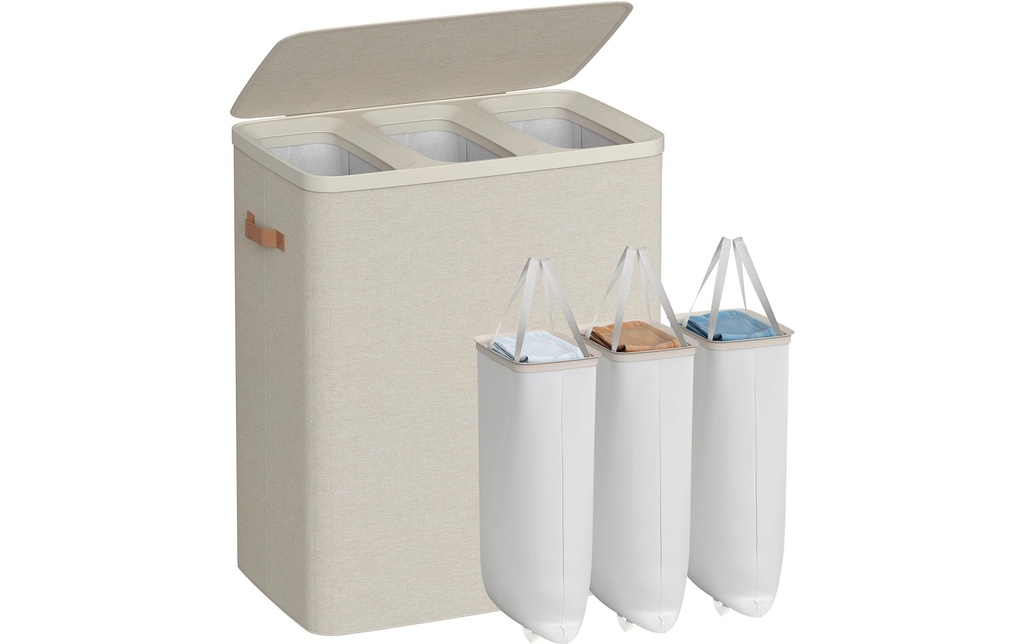 Songmics Laundry Basket 190 l, Beige