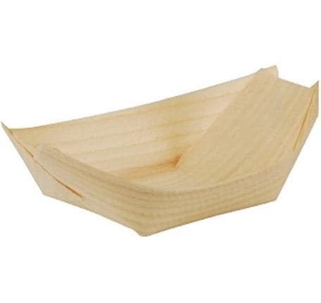 Papstar Barquettes à fingerfood en bois PURE 50 Pièce/s