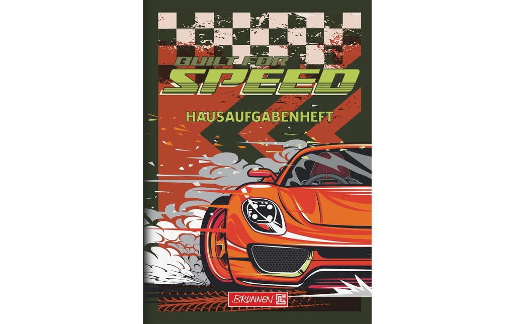 Brunnen Cahier de devoirs Fast Wheels A5, 48 feuilles