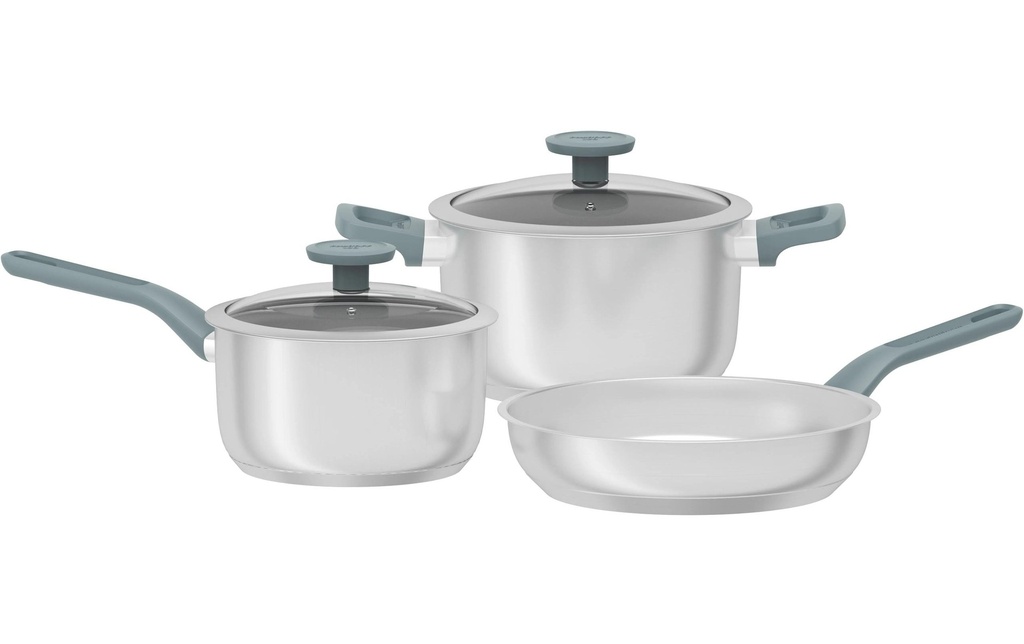 BergHOFF Set de casseroles Leo Bolt Ocean 5 pcs. 18 cm/20 cm/24 cm