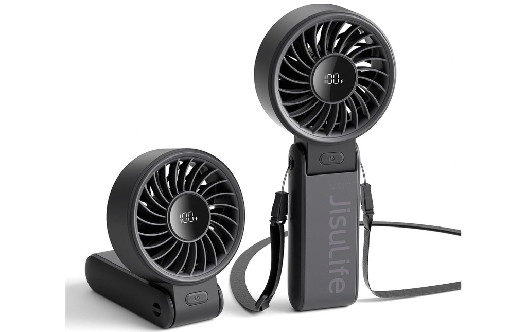 Jisulife Ventilateur à main Fan 7 Noir